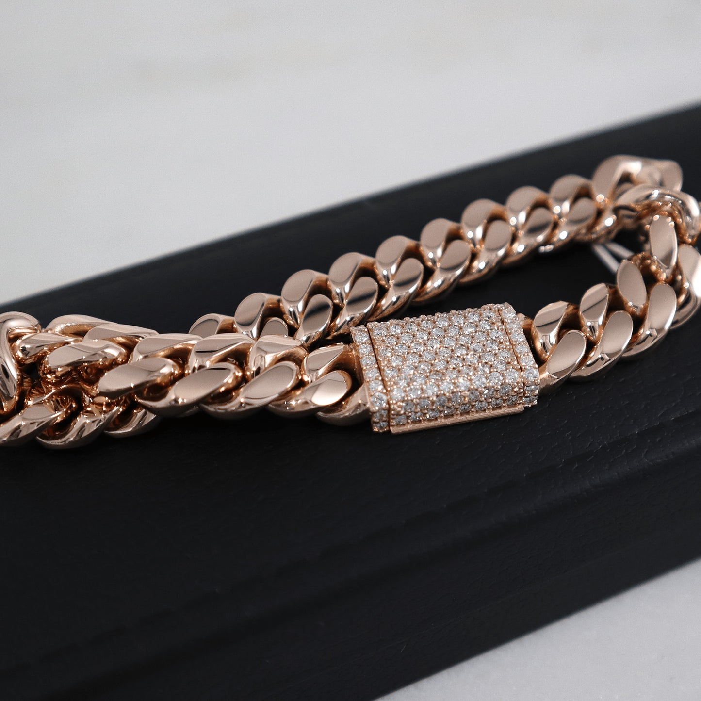 10MM MARV CUBAN LINK BRACELET 14K