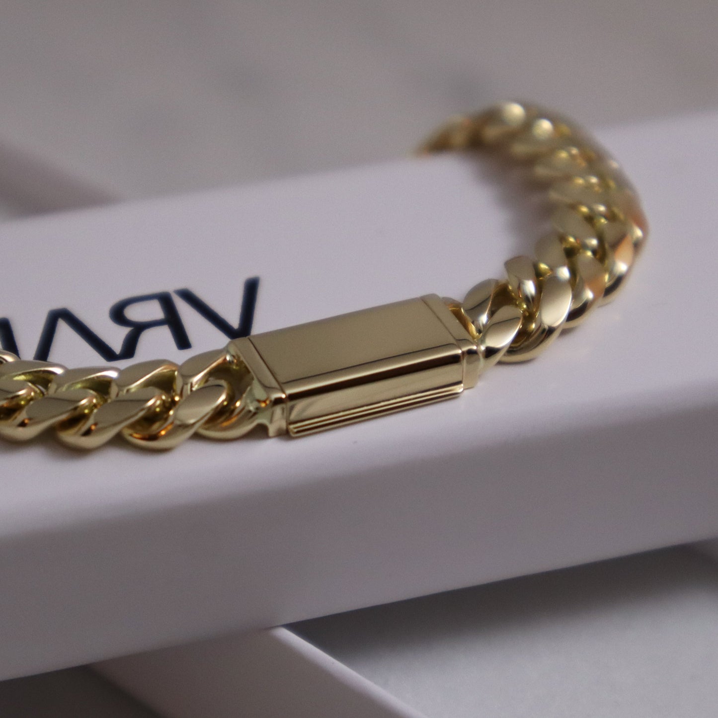 8MM MARV CUBAN LINK BRACELET 10K