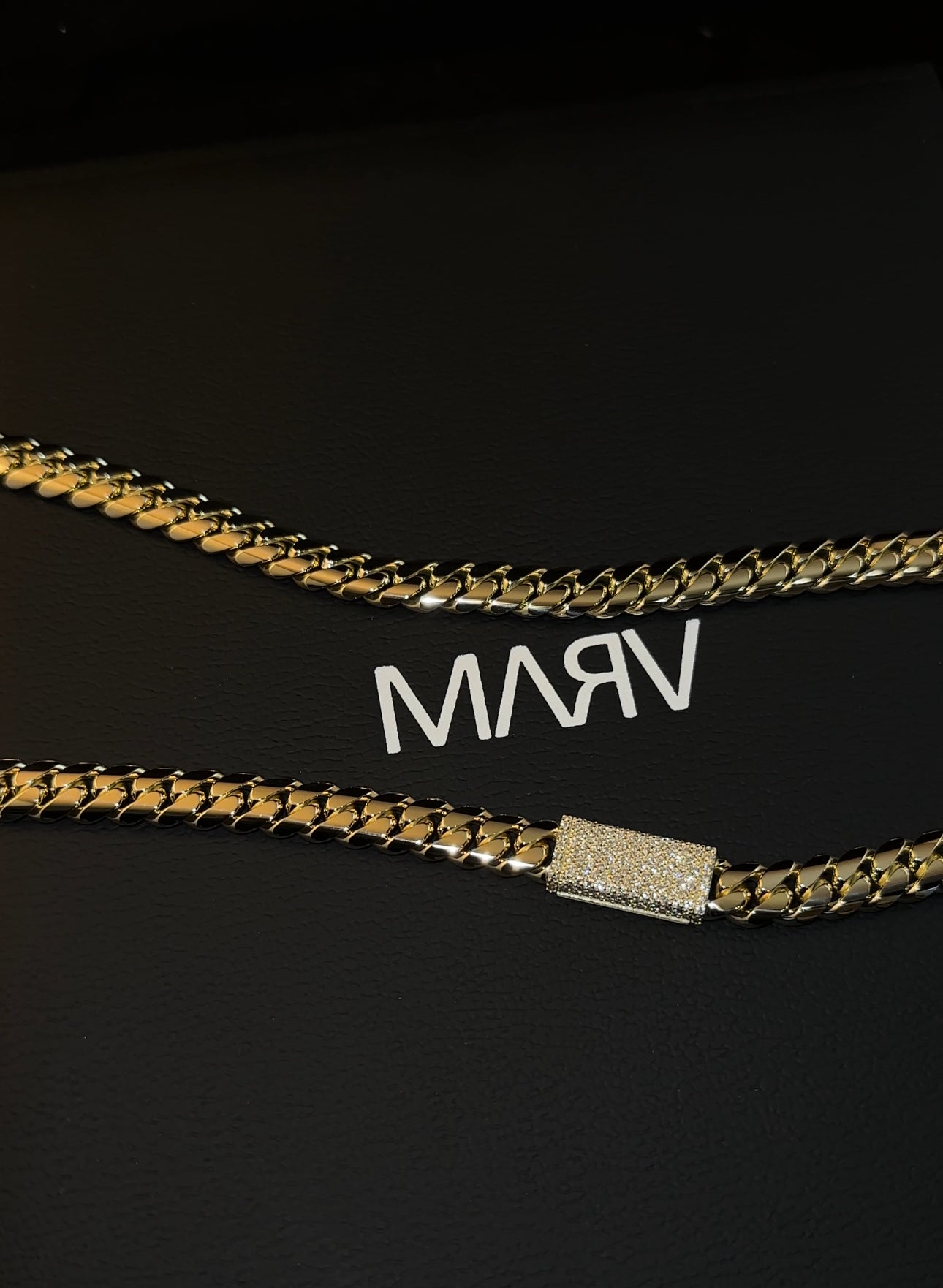 8MM MARV CUBAN LINK CHAIN 14K